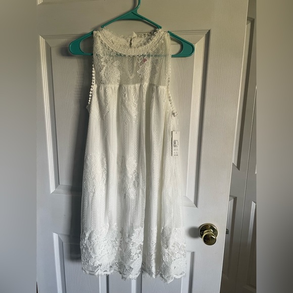 No Boundaries Dresses & Skirts - NWT! Laced high neck white dress